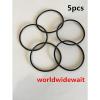 5Pcs 165mm Outside Dia 3.5mm Thick Rubber Oil Filter Seal Gaskets Black