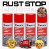 4x WURTH RUST STOP PRIMER Spray Can Colourbond Excavator Dozer Truck Car Steel