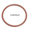 115mm External Dia 3.1mm Thick Silicon O Ring Oil Seal Gasket Brick Red 5PCS
