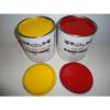 JCB 3C Lemon Yellow &amp; Red Gloss paint 1 Litre Tins