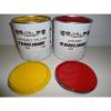JCB 3C Lemon Yellow &amp; Red Gloss paint 1 Litre Tins