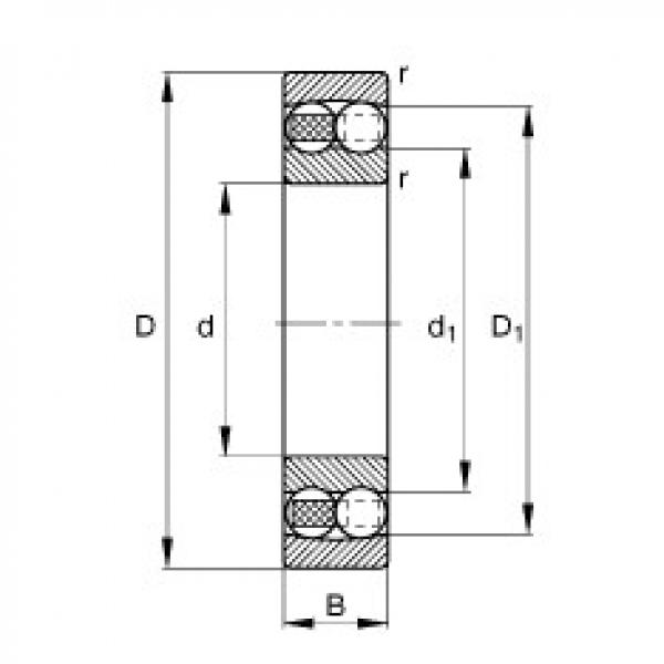 FAG Self-aligning ball bearings - 2318-M #1 image