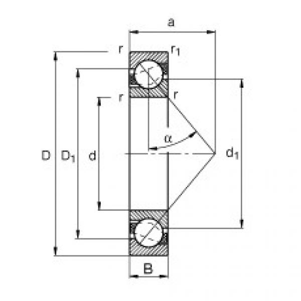 FAG Angular contact ball bearings - 7318-B-XL-TVP #1 image