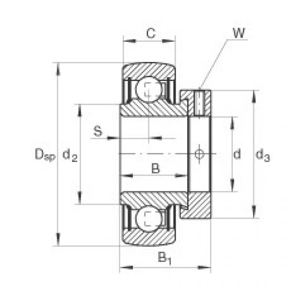 FAG Radial insert ball bearings - RAE17-XL-NPP-B #1 image