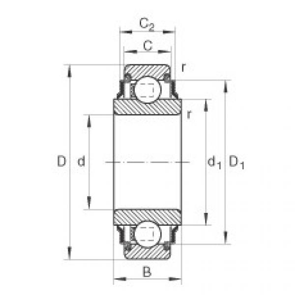FAG Radial insert ball bearings - 212-XL-KRR #1 image