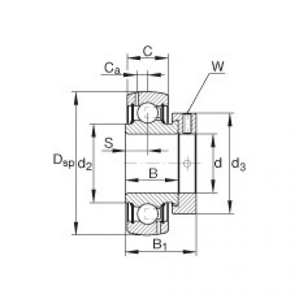 FAG Radial insert ball bearings - GRA115-NPP-B-AS2/V #1 image