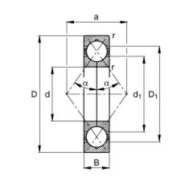 FAG Four point contact bearings - QJ214-XL-TVP #1 image