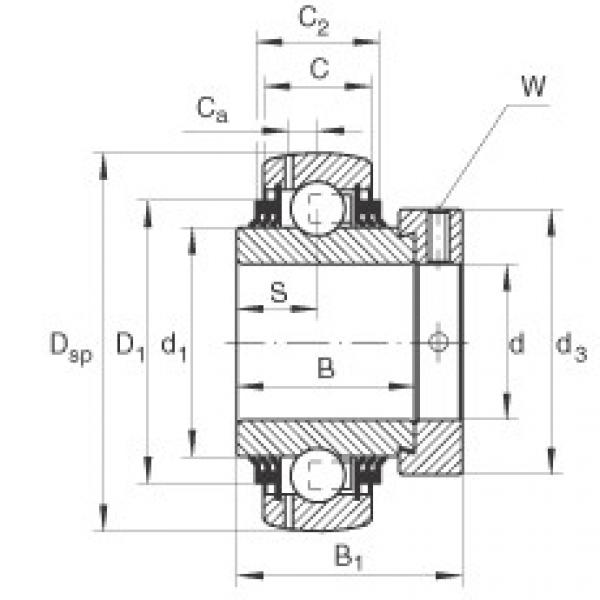 FAG Radial insert ball bearings - GE25-XL-KTT-B #1 image