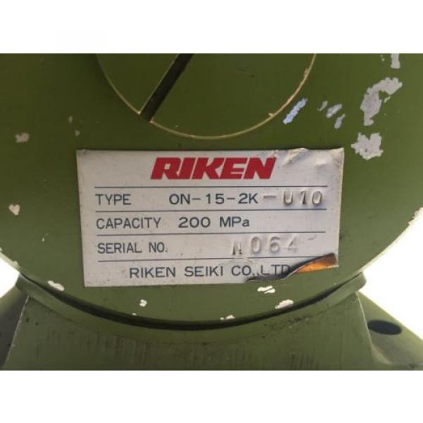 Riken Seiki ON-15-2K-U10 Air operated Pneumatic Hydraulic Pump 2000 Bar/200 MPA #5 image