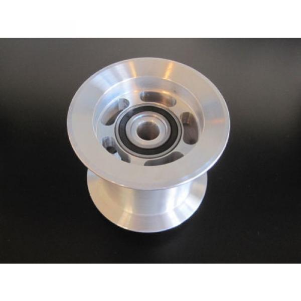 New Billet aluminum 3&#034; Idler Pulley dual bearing dragster funny car blower #1 image