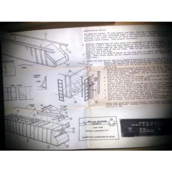 Roller Bearing Models ho 50&#039; Outside Braced Box Car Kit Undecorated 627-400 #1 image