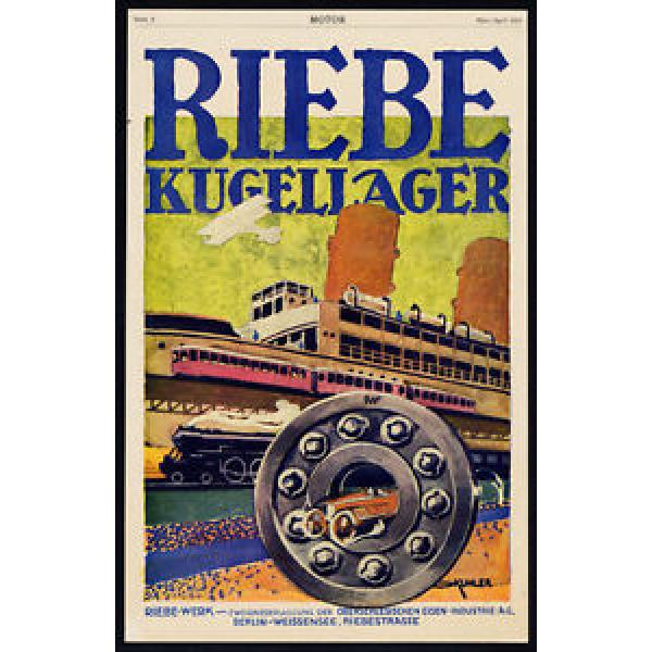 Antique Print-ADVERTISING-RIEBE-SKF-BALL BEARINGS-BERLIN-TRAIN-CAR-Motor-1917 #1 image