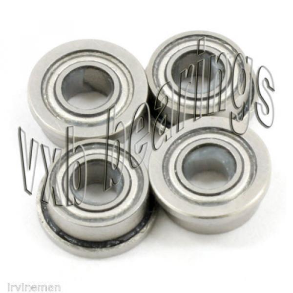 Set of 4 Slot Car High Quality Flanged Ceramic Bearing 1/8&#034; axle inch P4 ABEC-7 #4 image