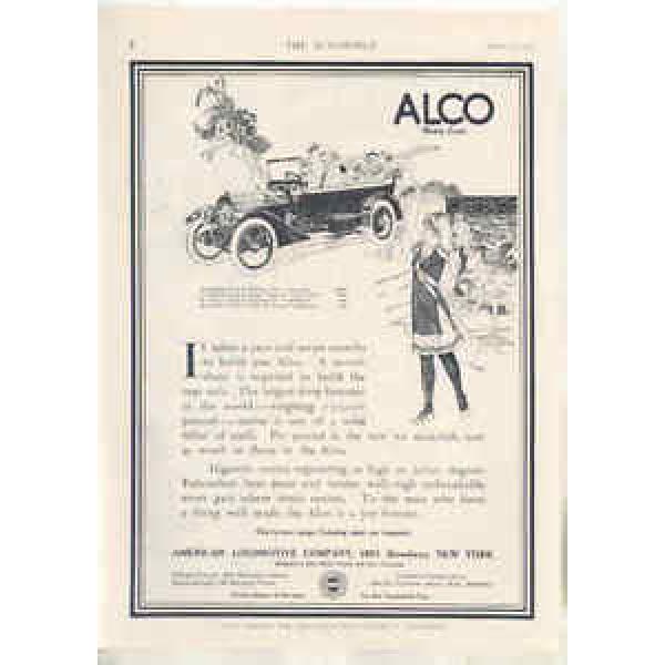 1912 ALCO Automobile Magazine Ad Rhineland Ball Bearings ma0411 #1 image