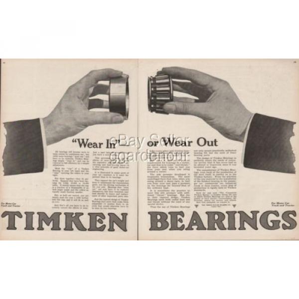 Timken Detroit Michigan Bearings Truck Automobile Farm Tractor 1918 Print Ad #1 image