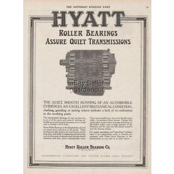 1915 Hyatt Roller Bearings Detroit~Chicgo~Newark Car Transmission Automotive Ad #1 image