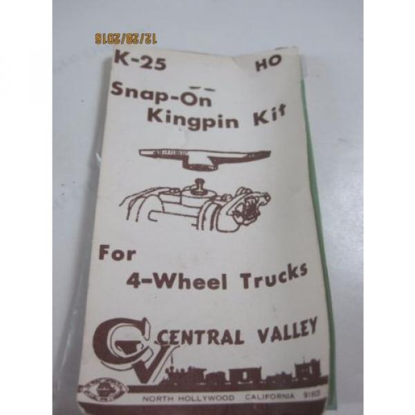 2 QTY SnapOn Kingpin Kit K-25 &amp; T-56 Roller Bearing for 4-wheel HO Car Trucks #3 image