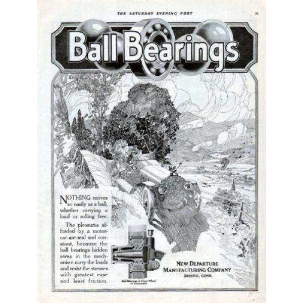 1919 Ball Bearings Ad -New Departure Mfg Co. Automobile Bearings --t543 #1 image