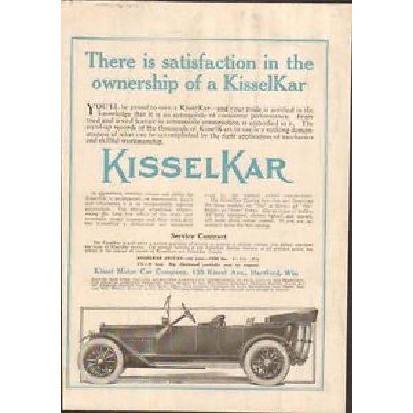 1914 Kissel Kar Motor Car Hartford WI Auto Ad Hess Bright Ball Bearings mc2232 #1 image