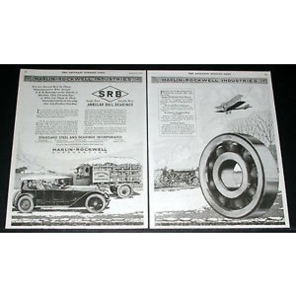 1920 OLD MAGAZINE PRINT AD, SRB ANNULAR BALL BEARINGS, TRANSPORTATION, CAR, ART! #1 image