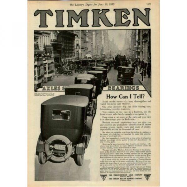1915 TIMKEN AXLES &amp; BEARINGS WILSON BROTHERS ATHLECTIC UNION SUIT AUTO CAR AD #1 image