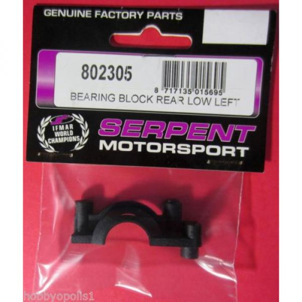 SERPENT Rear Lower Left Bearing Block for their 1/10 200mm 710 4WD Car  802305 #2 image