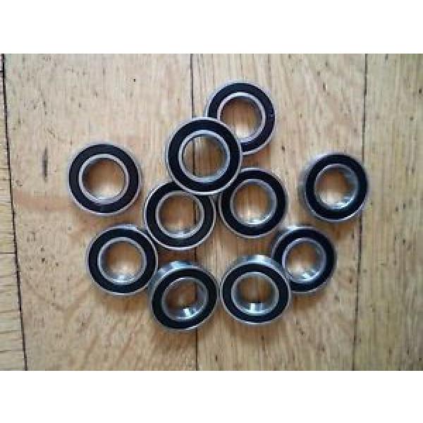 10pcs 12x 18 x4mm 6701-2RS Rubber Sealed Model Thin-Section Ball Radial Bearing #1 image