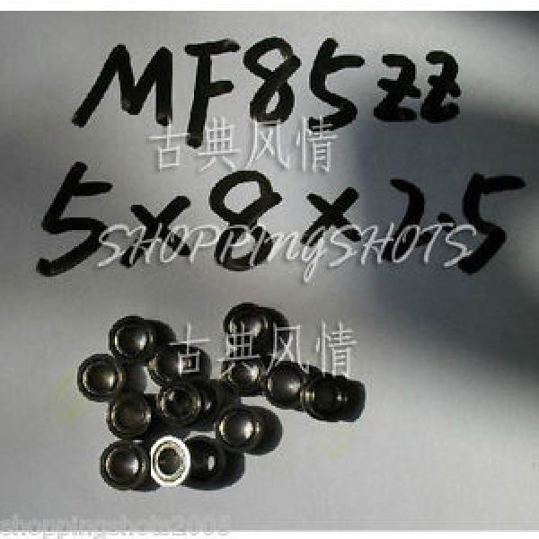 10 MF85 5X8X2.5 Flanged 5*8*2.5 mm bearings Miniature Ball Radial Bearing MF85ZZ #1 image