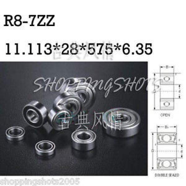1pcs R8-7 ZZ 11.113*28.575*6.35 mm Bearing Miniature Ball Radial Bearings R8-7ZZ #1 image
