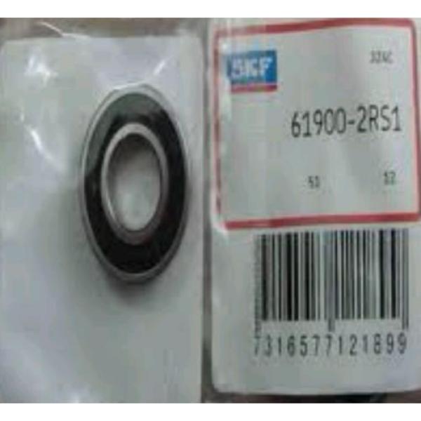 SKF 61900 2RS1, Single Row Radial Bearing,    Deep Groove Design, Double Sealed #2 image