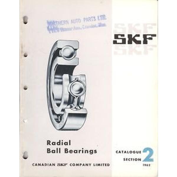 Equipment Catalog - SKF Canada - Radial Ball Bearings - 1962 (E1326) #1 image