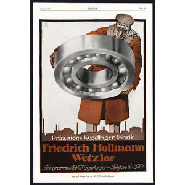 Antique Print-ADVERTISING-HOLLMANN-BALL BEARINGS-HORN-TACHOMETER-Motor-1917 #1 image