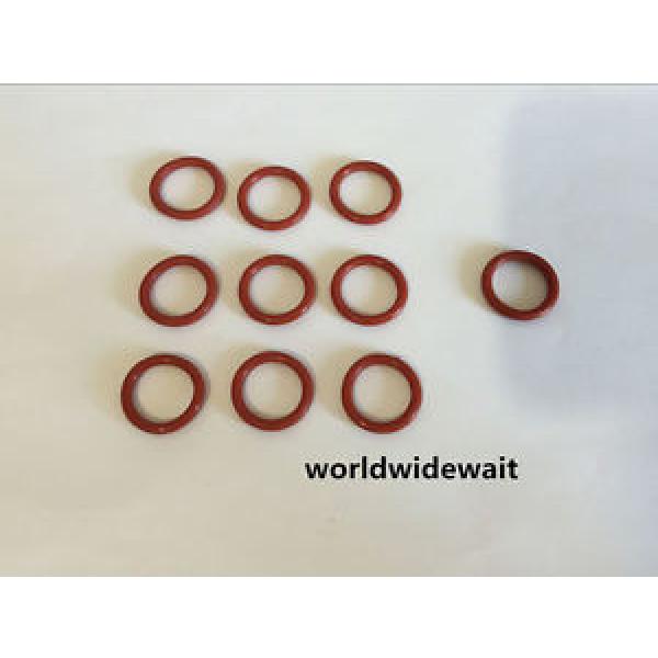 10PCS Flexible Red Silicon O Ring Oil Seal 42/44/45/46/48/50mm x 4mm Thick #1 image