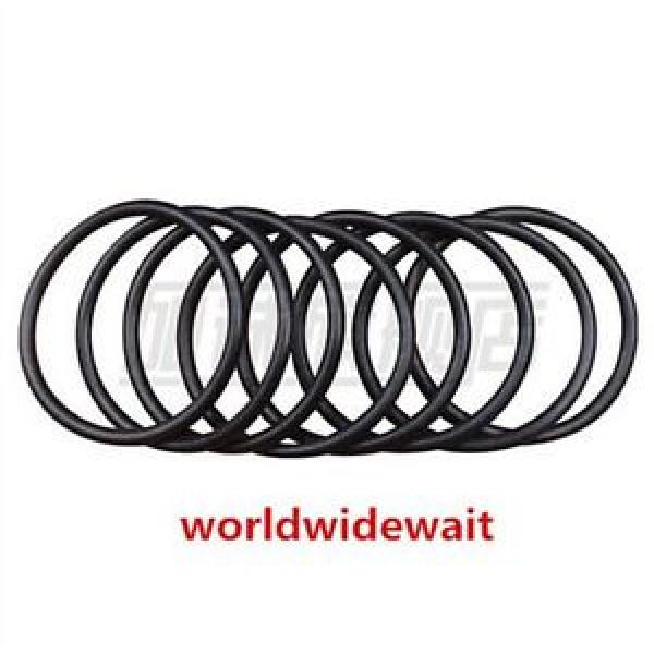 OD. 60mm x 2mm Black Rubber O Shaped Rings Oil Seal Gasket Washer 10Pcs #1 image