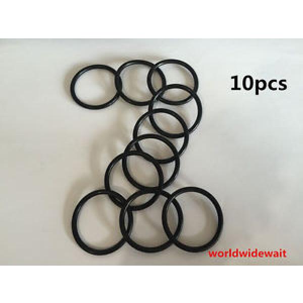 10Pcs 42mm x 35.8mm x 3.1mm Industrial Black Rubber O Ring Oil Seal Gaskets #1 image