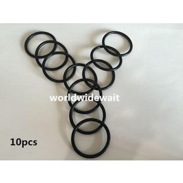10Pcs 78mm Outside Diameter 2.4mm Thickness Rubber Oil Filter Seal Gaskets Black #1 image