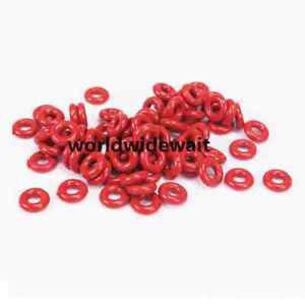 50 X 11mm OD 2.4mm Thick Red Silicone O Ring Oil Seals #1 image