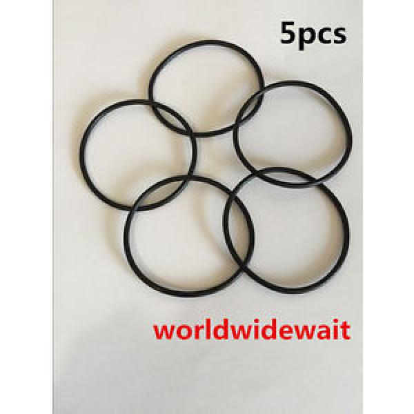5Pcs 165mm Outside Dia 3.5mm Thick Rubber Oil Filter Seal Gaskets Black #1 image