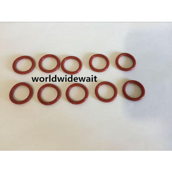 10Pcs 75mm Outer Dia 3.1mm Thick Dark Red Silicone O Ring Oil Seal Gasket #1 image
