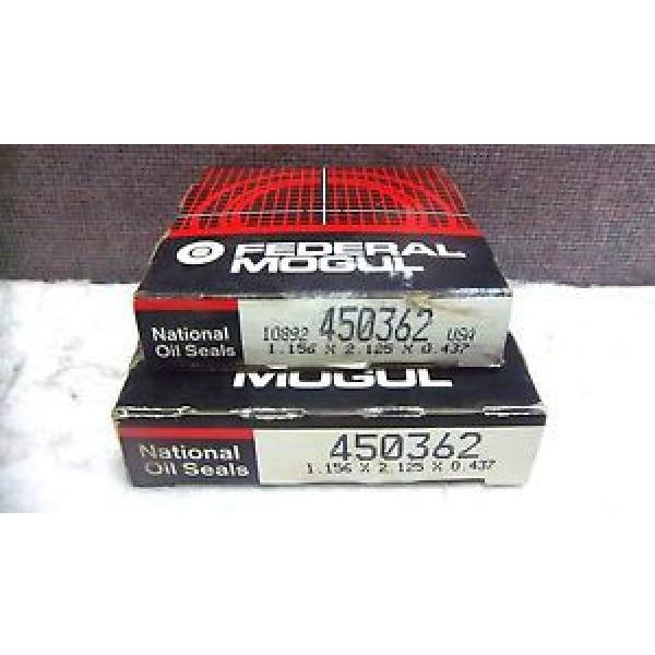 LOT OF 2 FEDERAL MOGUL NATIONAL OIL SEALS 450362 NEW 450362 #1 image