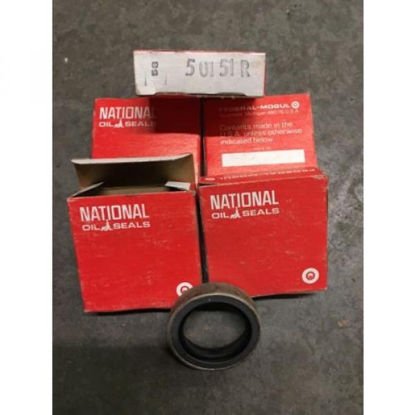 NEW IN BOX!  LOT OF 5 NATIONAL OIL SEALS, 50151R, 1.0625&#034; x 1.5&#034; x .375&#034; #1 image