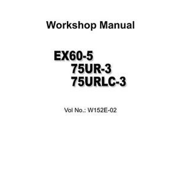 HITACHI EX75UR-3 EXCAVATOR WORKSHOP MANUAL ON CD ROM #1 image