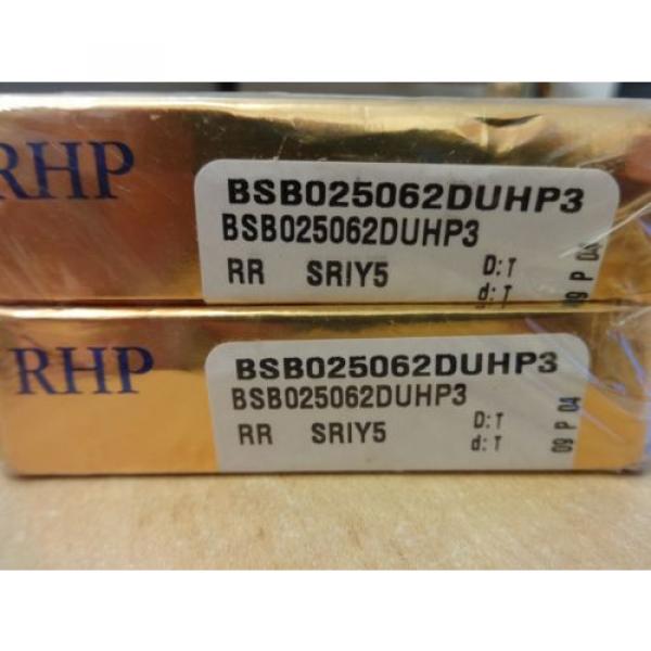 RHP HIGH PRECISION BEARING PAIR BALLSCREW SUPPORT BSB025062DUHP3 #2 image